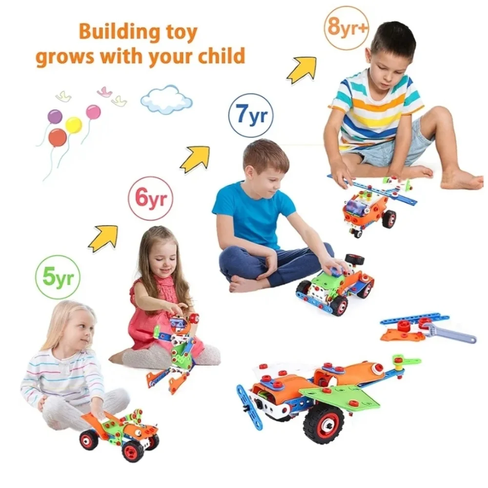STEM Toys Building Blocks Kids Construction Toy Set Best Girls Boys Gifts
